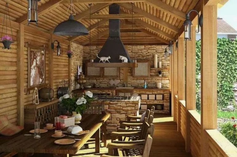 Обустройство летней кухни в частном доме: выносим готовку на улицу с комфортом